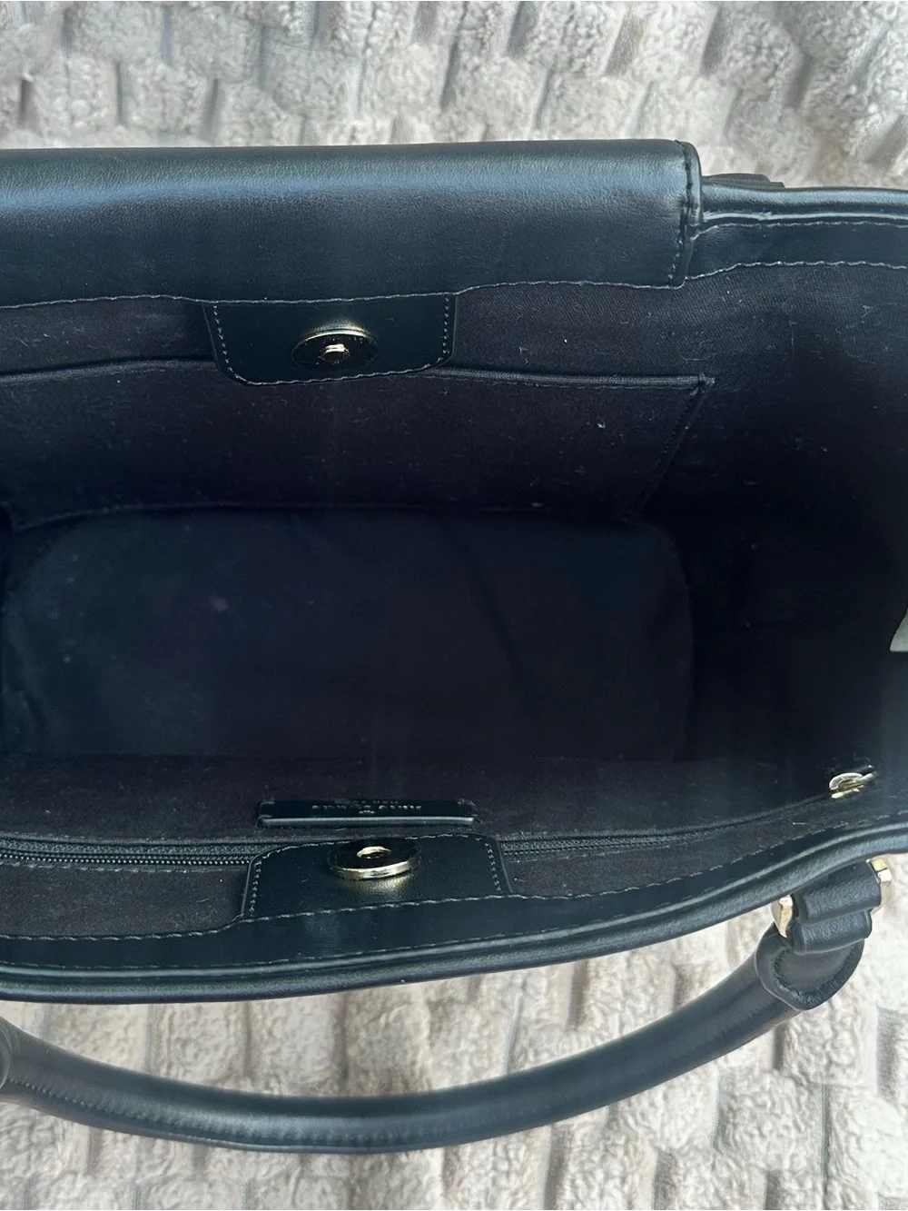 kate spade Black and White Houndstooth Leather-Trim Tote